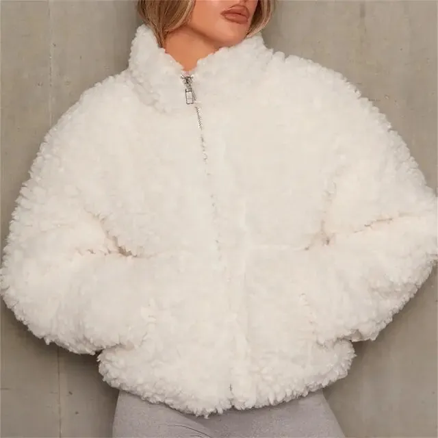 Winter Women's Lamb Wool Coat Jacket^