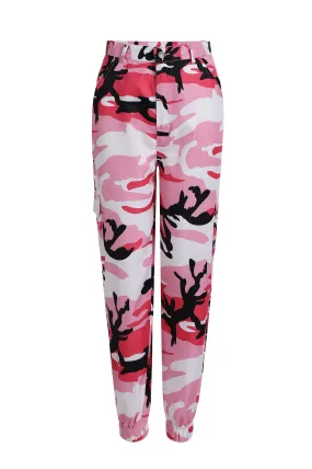 Women's Camouflage Print Cargo Sweatpants (9 colors)