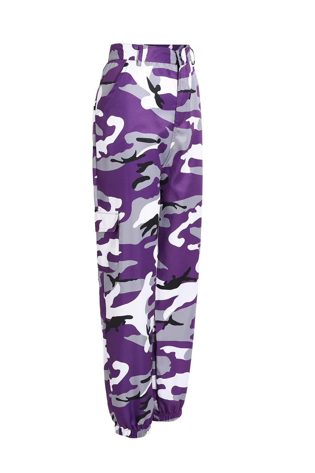 Women's Camouflage Print Cargo Sweatpants (9 colors)