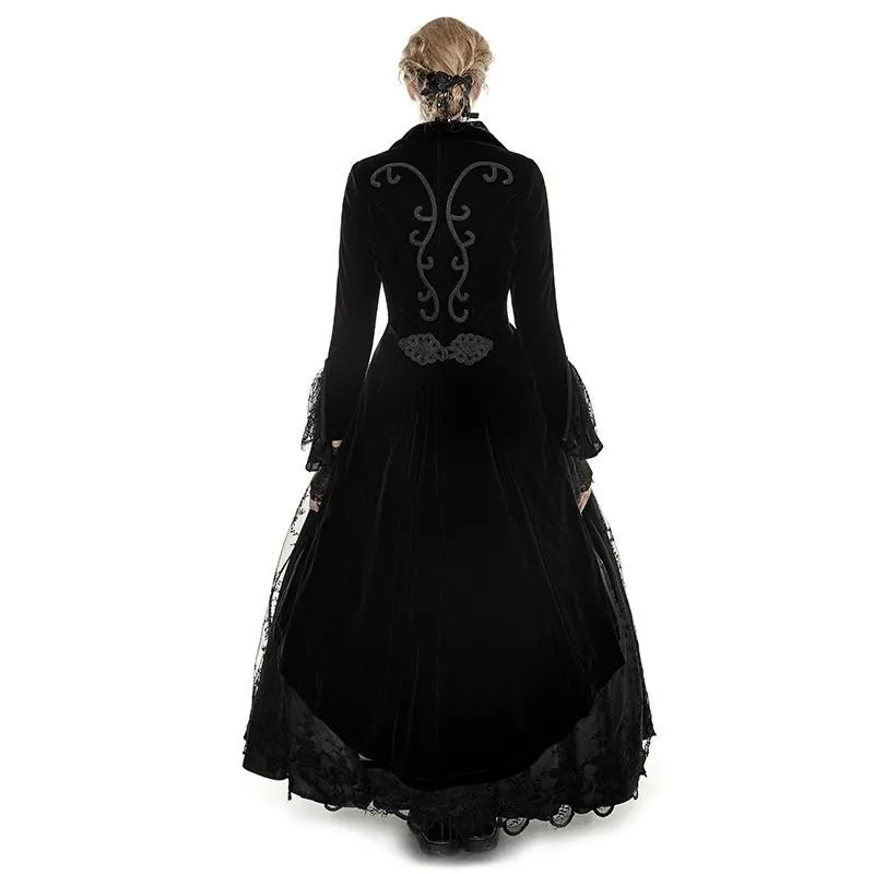 Women's Gothic Victorian High/Low Swallow Tail Overcoat