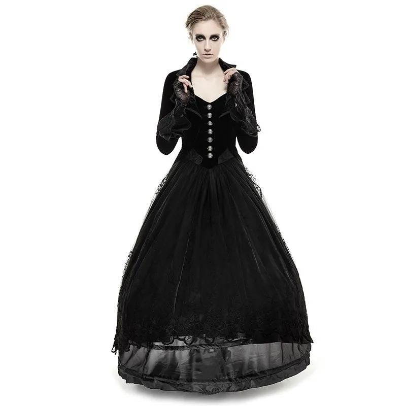 Women's Gothic Victorian High/Low Swallow Tail Overcoat