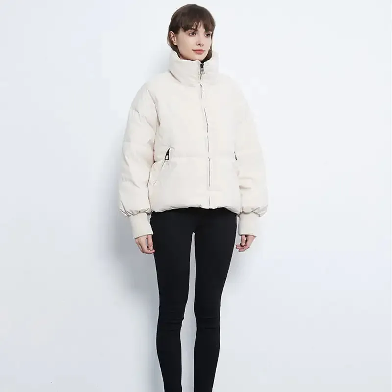 Womens Thick Warm Winter Bubble Padded Jacket