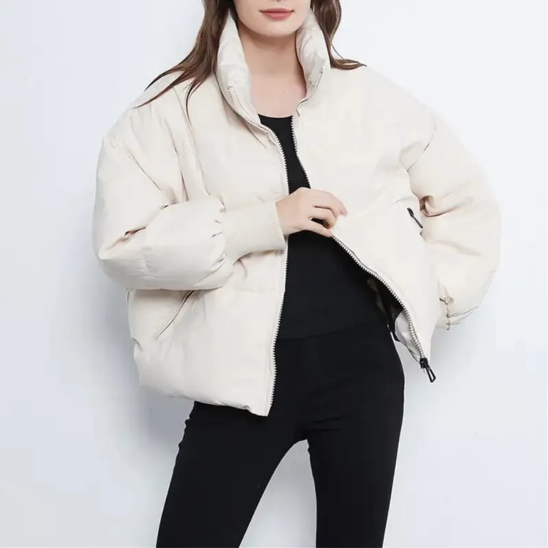 Womens Thick Warm Winter Bubble Padded Jacket