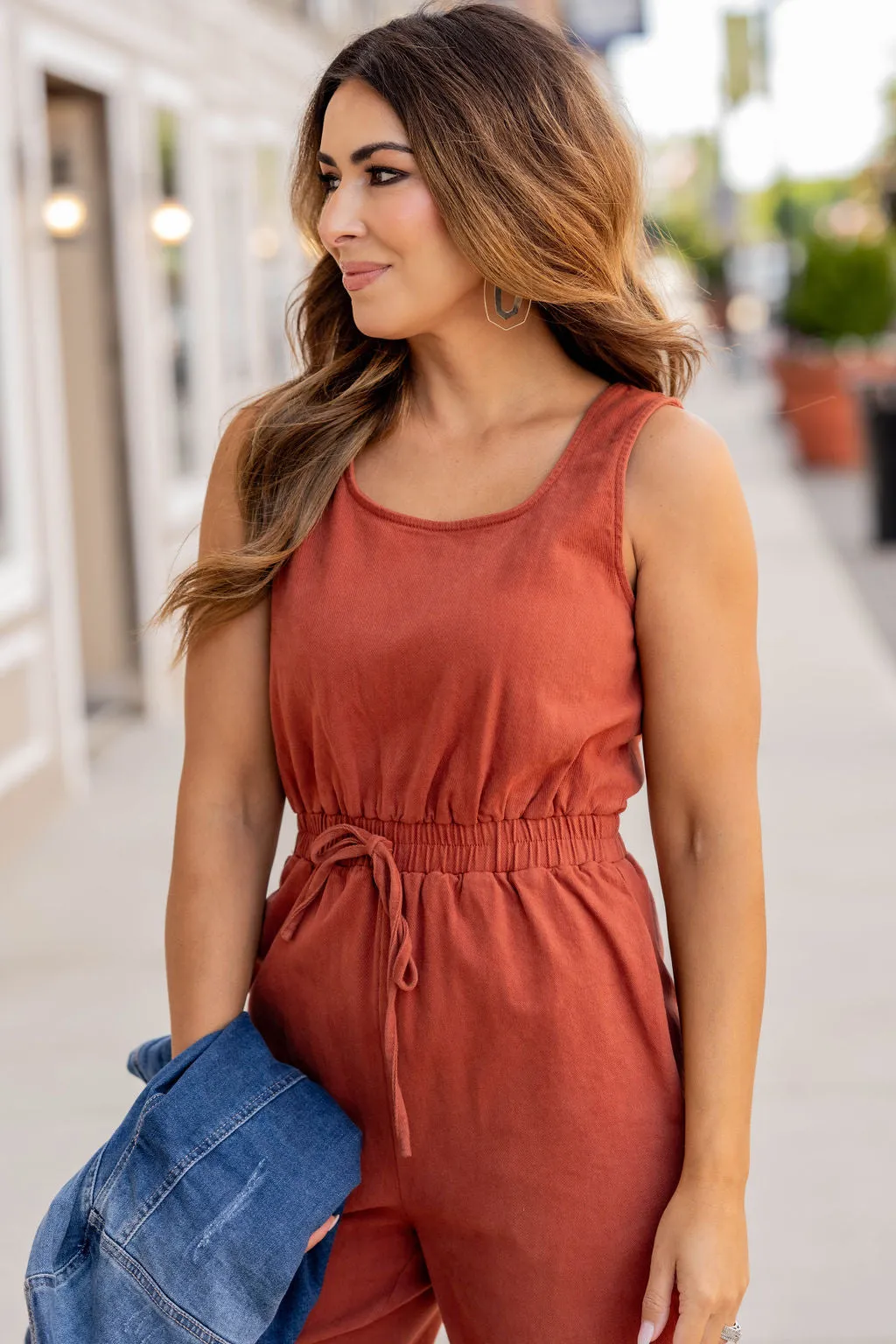 Wrap Back Tank Jumpsuit