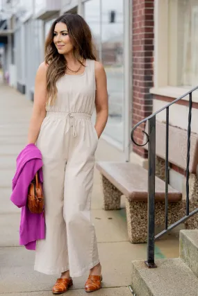 Wrap Back Tank Jumpsuit