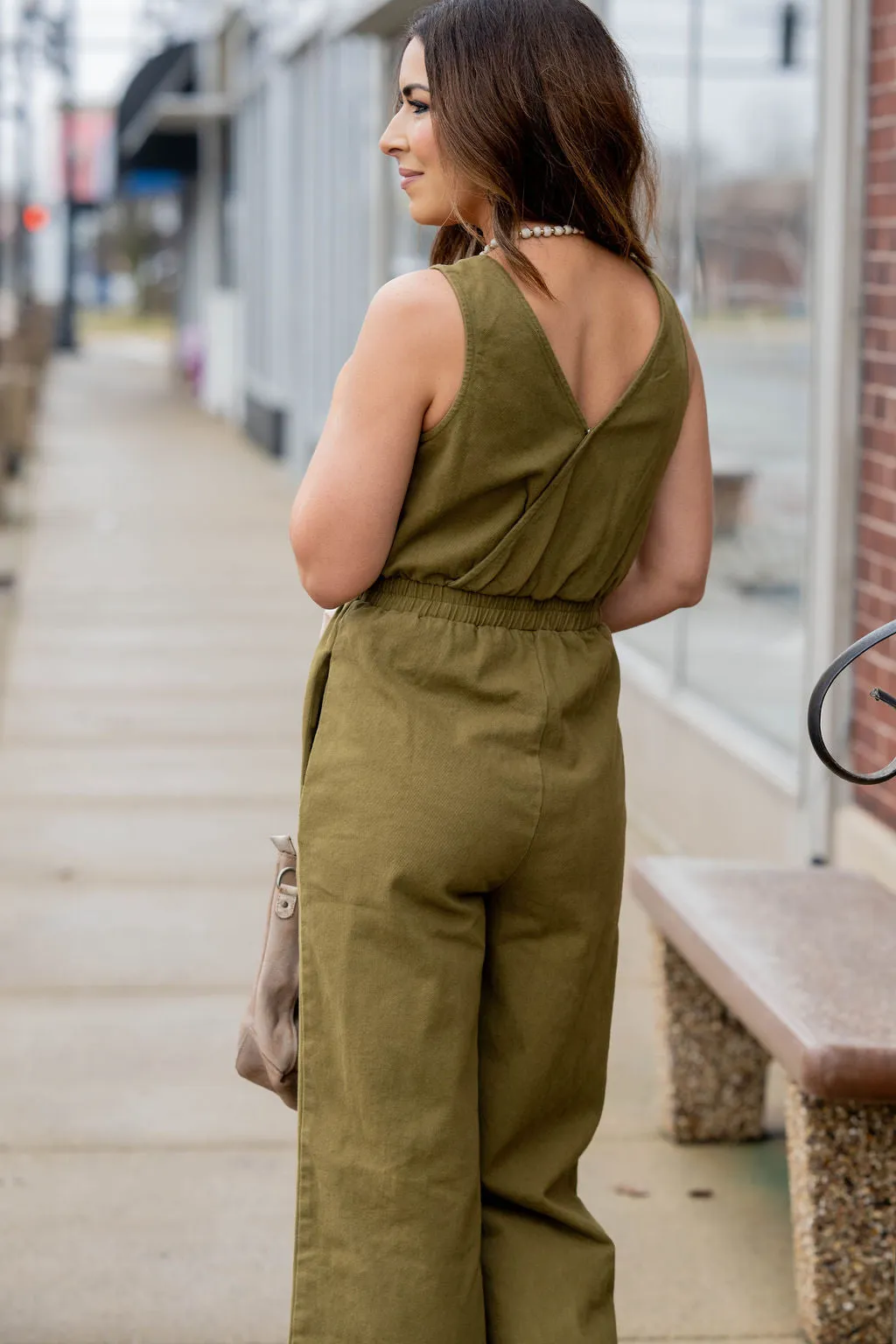 Wrap Back Tank Jumpsuit