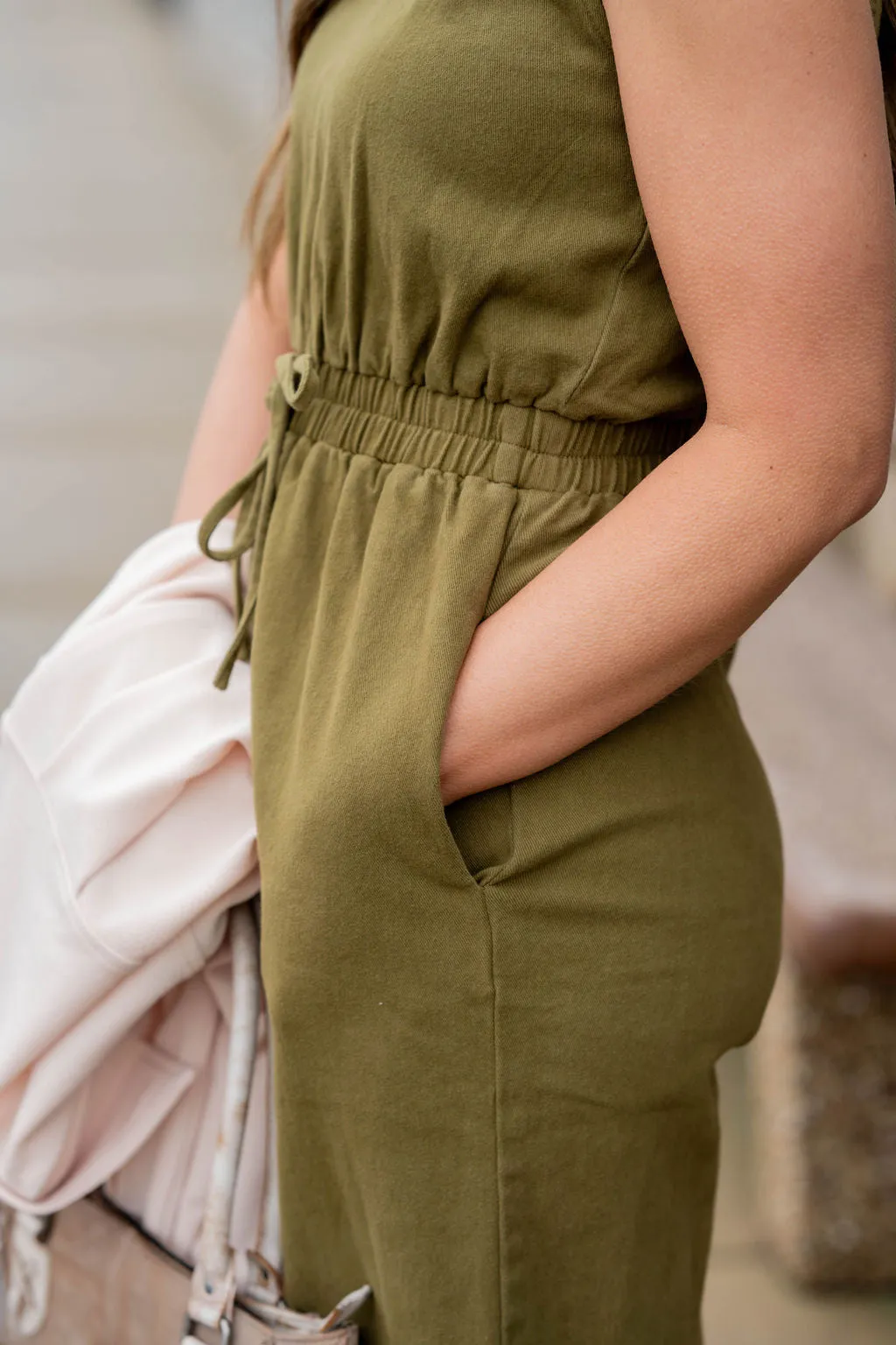 Wrap Back Tank Jumpsuit