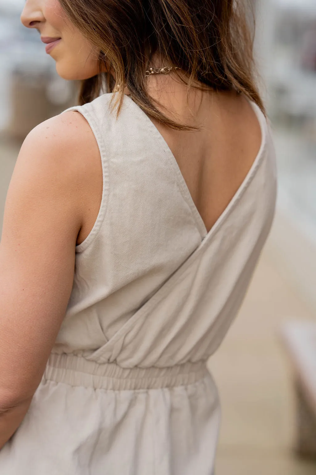 Wrap Back Tank Jumpsuit